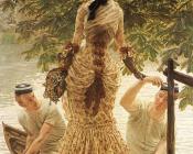 On the Thames - 詹姆斯·蒂索